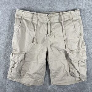 1897 Garment Cargo Shorts Mens 34 Utility Pockets Army Military Drawstring